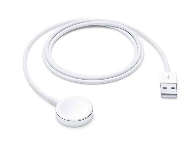 Magnetic USB-A Charger Cable for iOS Watches, Compatible with iWatch Series Ultra/2, 10, 9, 8, 7, 6, 5, 4, 3, 2, 1, SE/2. Wireless Magnetic Charging Cord (3.3ft/1m) - White